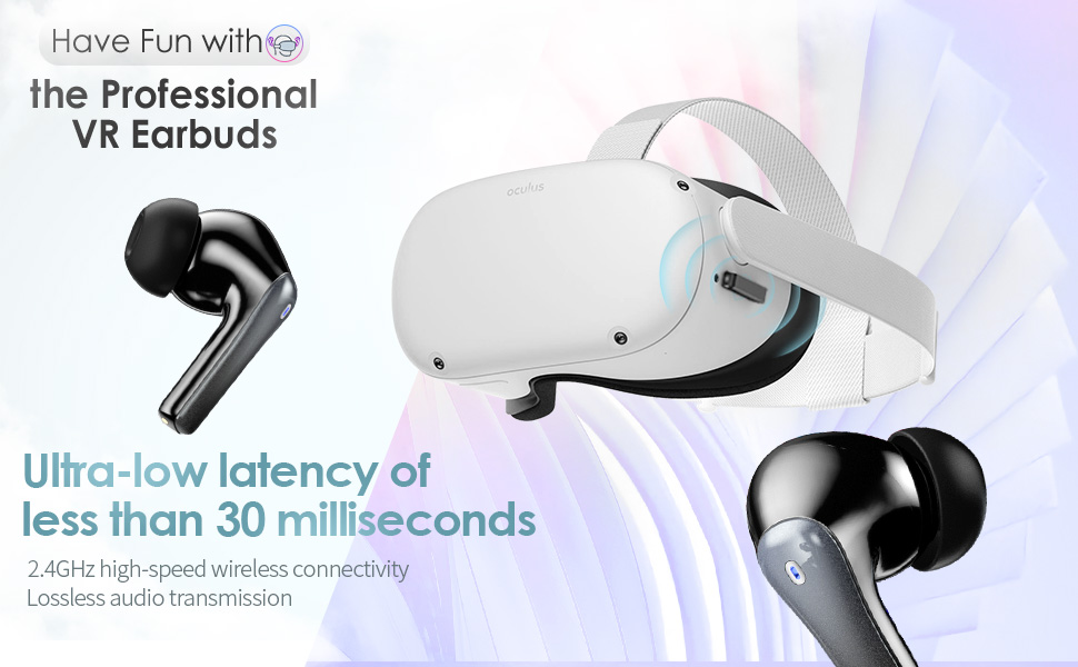 EasySMX Wireless Gaming Earbuds for PC VR PS4 PS5 Switch Mobile Steam