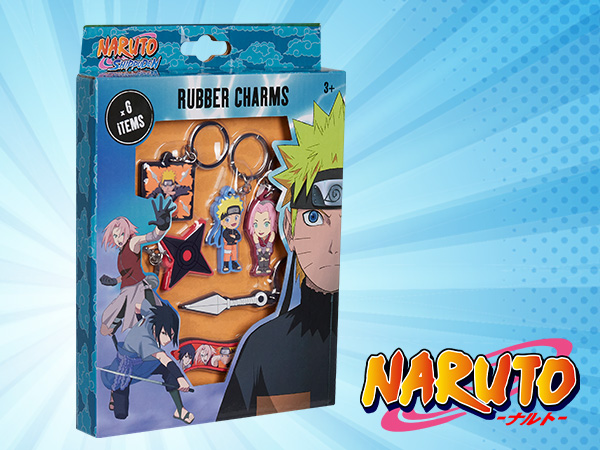 Amazon.com: Naruto Wallet and 4 Keyrings or 6 Keychain Set