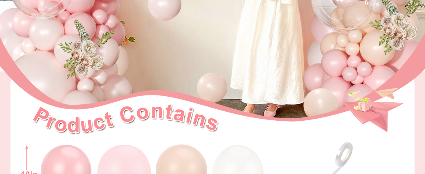 Pink Balloon Arch Kit