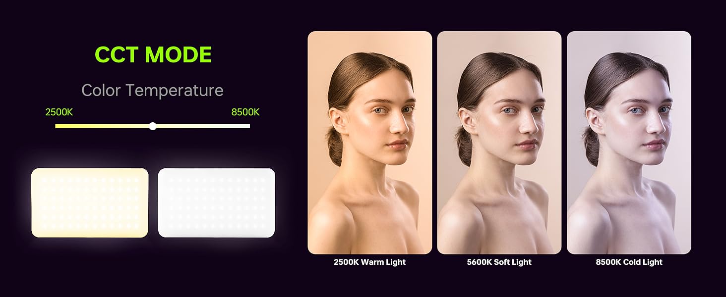 VILTROX Magnetic RGB Video Light 360° Full Color Portable LED Camera Light Panel