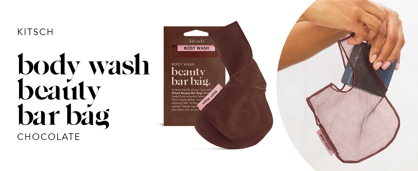 Kitsch Bar Soap Saver Bag Beauty Bar Soap Bag & Bar Soap