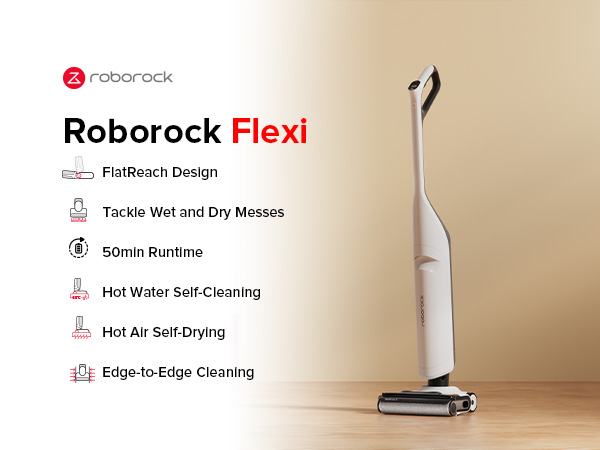 【ほぼ新品】Roborock Flexi Roborock Flexi Cordless Vacuum Mop with 17000Pa Suction
