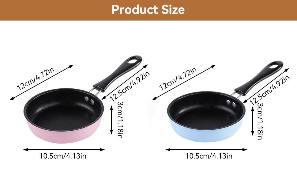 5 Inch Mini Nonstick Egg Pan, Small Frying Pan Nonstick