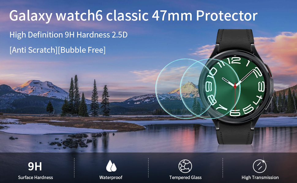 Poyiccot Compatible with Galaxy Watch 6 Classic 47mm Screen