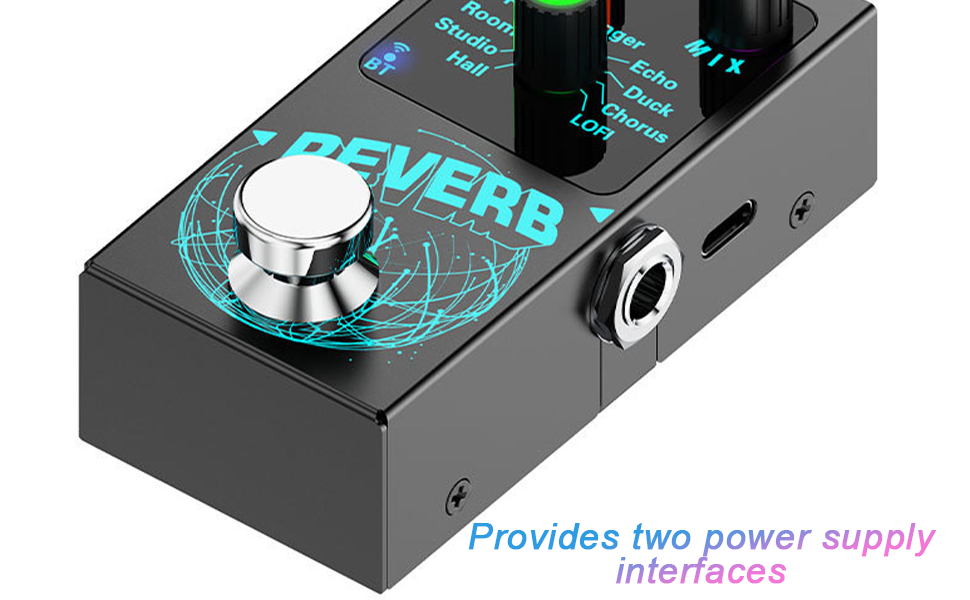 Amazon.com: Mini Reverb Guitar Pedal, Verb Square Digital