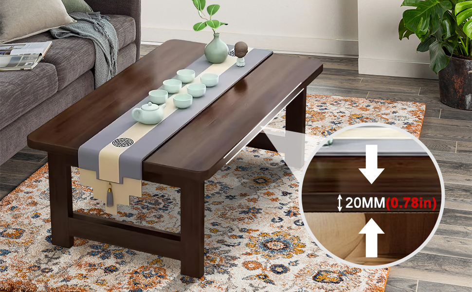 Amazon.com: Japanese Floor Sitting Table, Folding Wood Tea