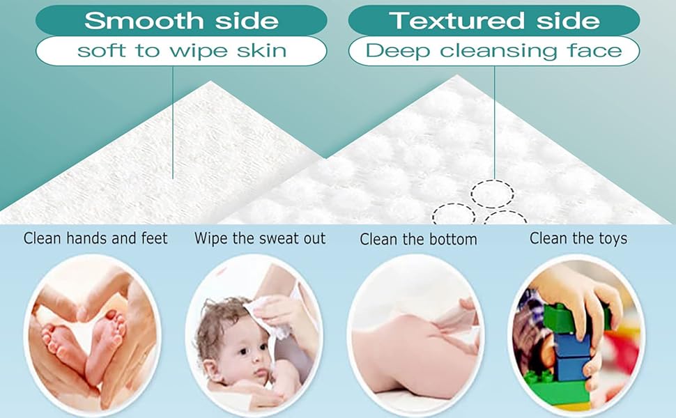 Disposable Face Towel 100 Count for Washing Soft Cotton Dry