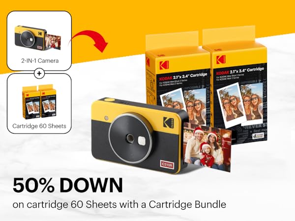 Save 50% on cartridge when purchased in a bundle