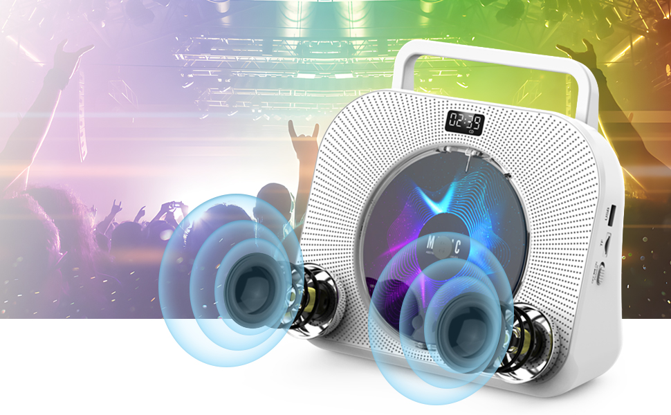 CD Player with speakers