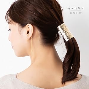 Amazon | [ジュエルボックス] JewelVOX ポニーフック ヘアカフ