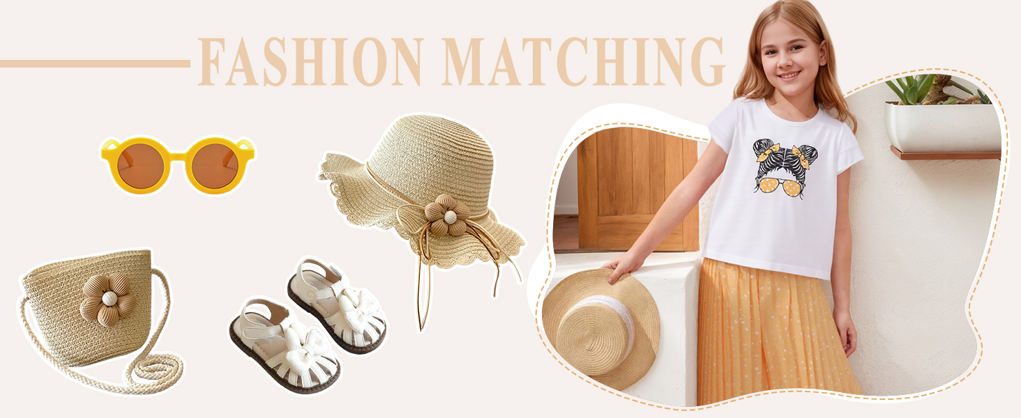 طقم ملابس صيفية للبنات مكون من قطعتين بتصميم لطيف ورائع للأطفال من سن 3-14 سنة من سيور 19 طقم ملابس للبنات مكون من قطعتين وبلوزات قصيرة وبنطلون