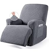 VANSOFY Recliner Chair Cover, 3-Pieces Stretch Lazy Boy Recliner Covers for Recliner Chair Soft R...