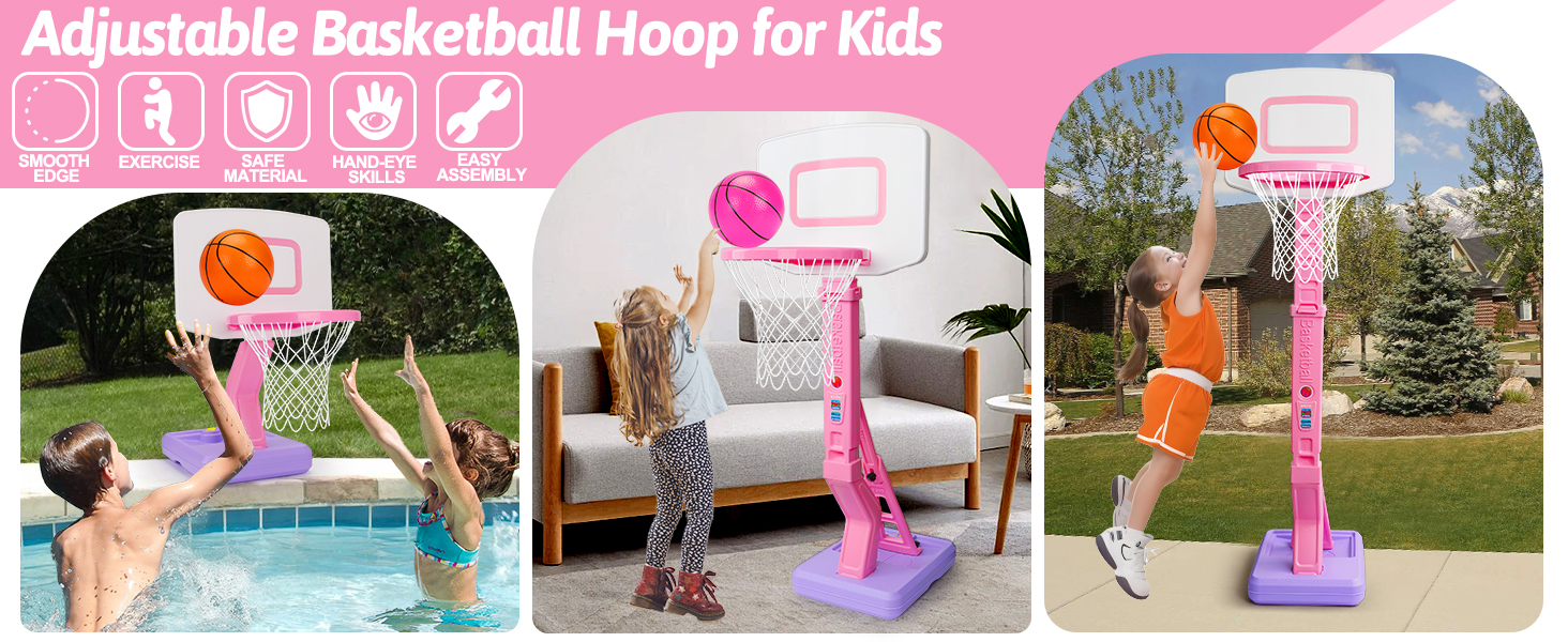 adjustable basketball hoop outdoor