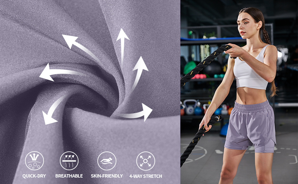 women's 2-in-1 running shorts 