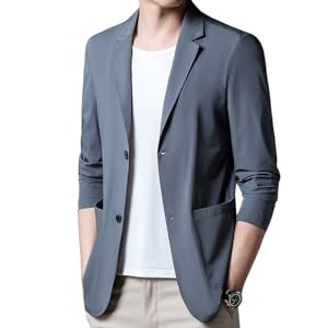 【未使用品】トロージャン　サマーウール100% ブレザー　青　メンズ　М　夏用 アイズフロンティア ストロング ストレッチ デニム ワーク
