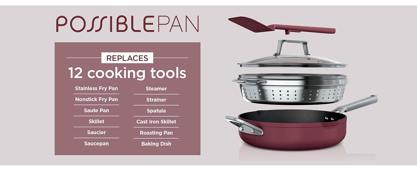 PossiblePan Replaces 12 Cooking Tools