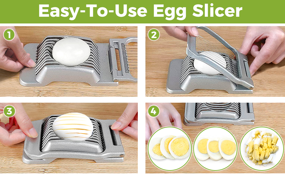 Multper Egg Slicer & Egg Topper Kit, Egg Slicer for Hard