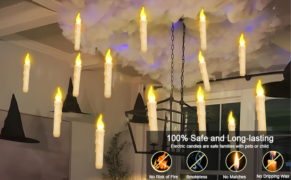 floating candles with wand