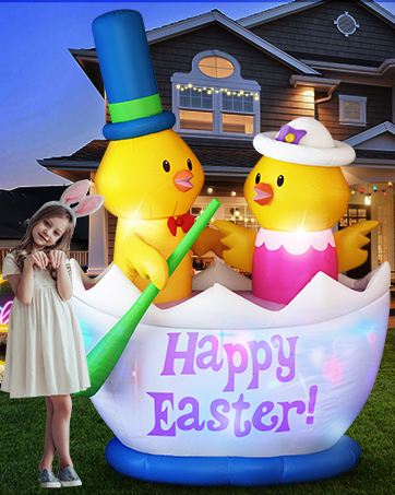 inflatable chicks