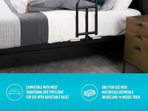stander bedcane bedside safety rail for elderly adults bed rail for seniors stand assist handle