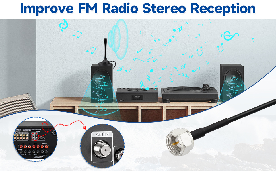 FM Radio Antenna Strong Magnetic Base Mount FM Antenna