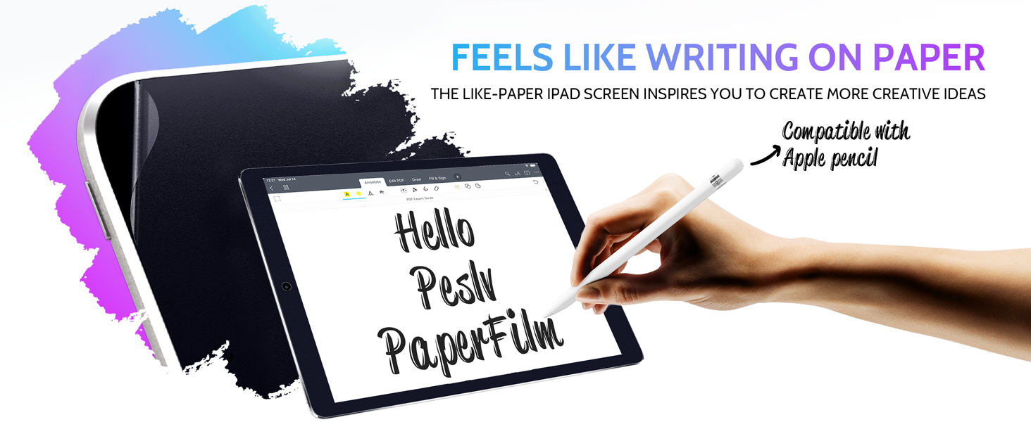 Peslv 2 Pack Anti Blue Light Paper Film for iPad 10th Gen