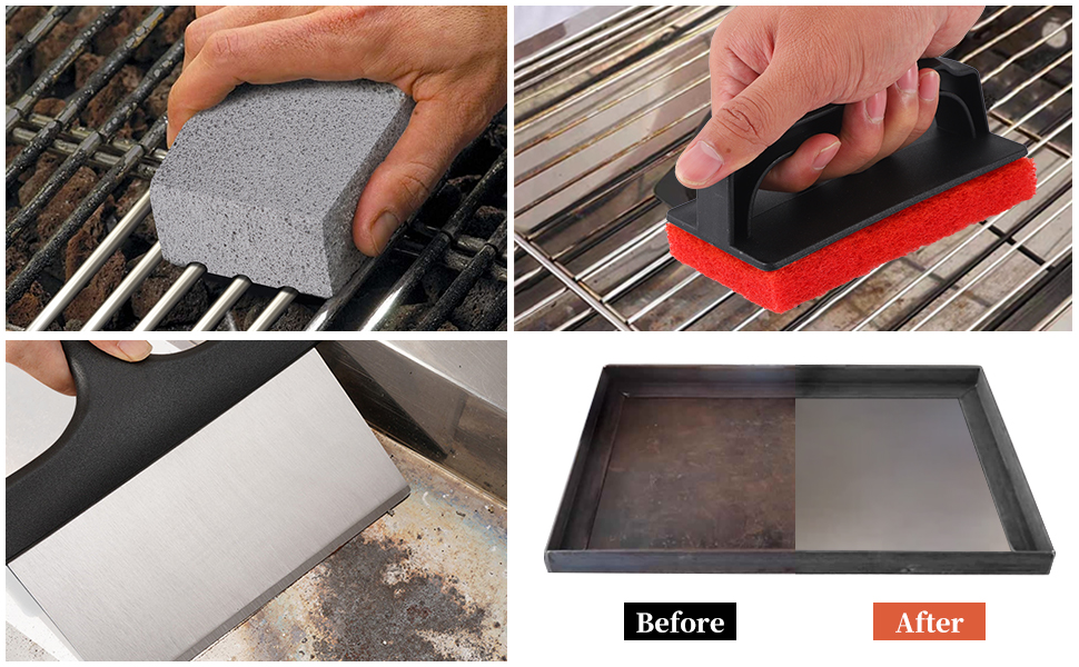 Griddle Cleaning Kit for Blackstone, 19 Pieces Flat Top