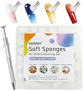 Karroy Soft Sponges for Painting Nail Gel with Grabber, Professional Grabbing Tools for Ombre Gra...