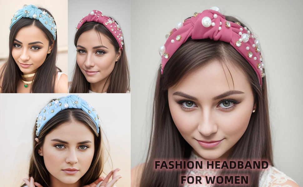 pink knotted headband