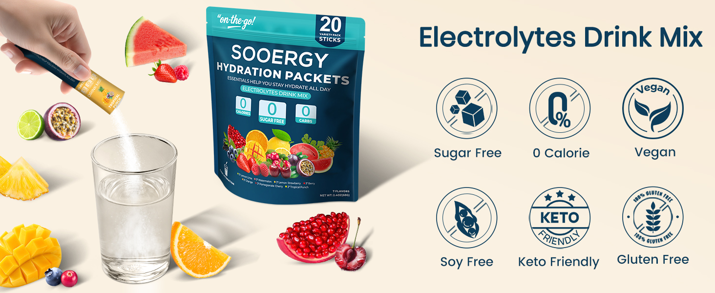 ELECTROLYTES POWDER PACKETS