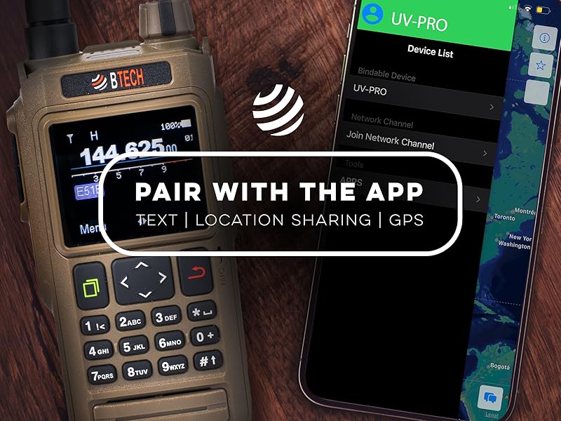 BTECH UV-PRO Tan Part 90 LMR Radio
