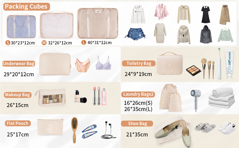 Packing Cubes 11 PCS 02