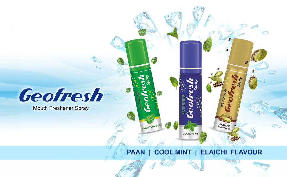 Geofresh Ayurvedic Instant Mouth Freshener Spray 15G (MINT) Amazon.in