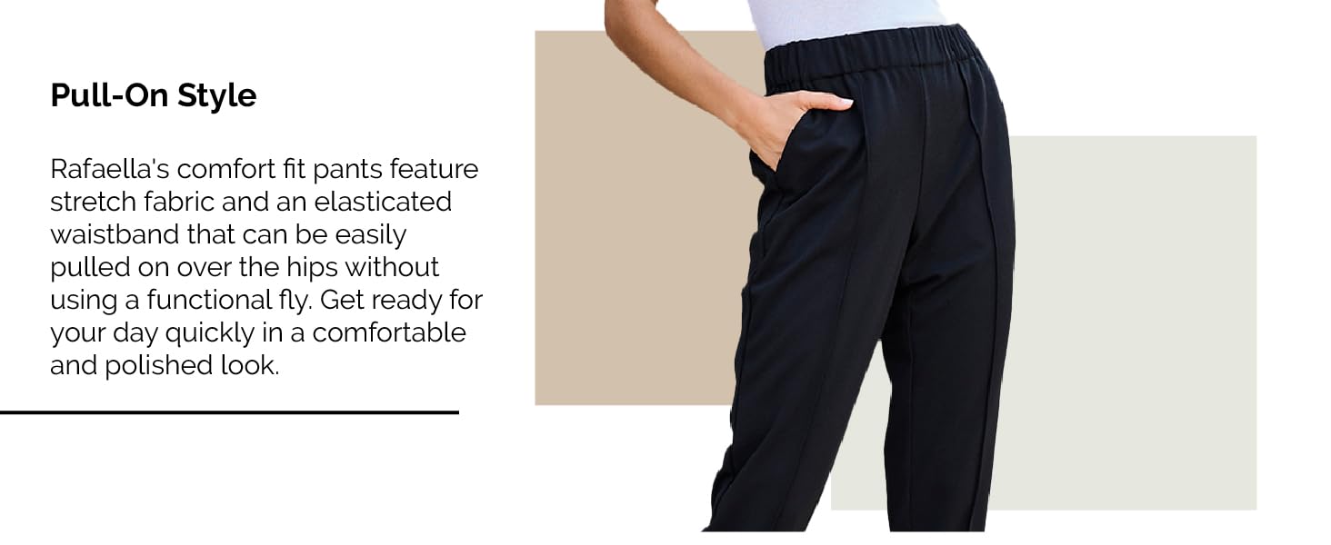 Rafaella Women's Easy Pull On Pant