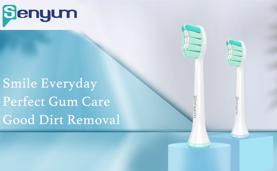 Senyum Replacement Toothbrush Heads Compatible with Philips Sonicare