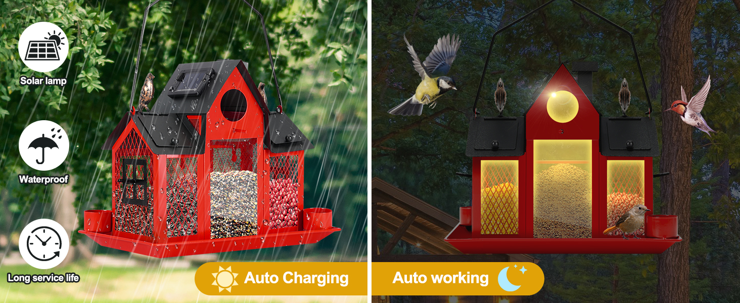 Solar Bird Feeders House