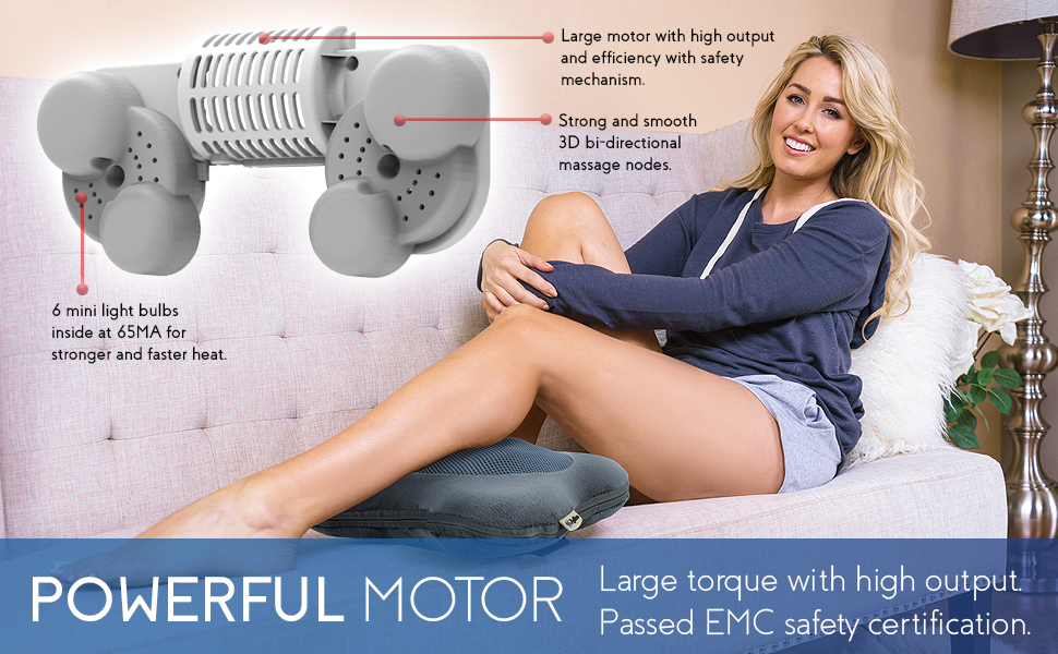 Zyllion Shiatsu Back and Neck Massager with Heat 3D Deep