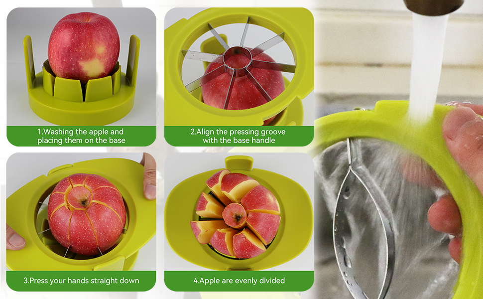 Apple Slicer Divider 4 in 1 Fruit Slicer, Stainless Steel