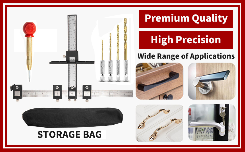 Hardware Jig, Solike Aluminum Alloy Handle Jig Tool for Fast and Accurate