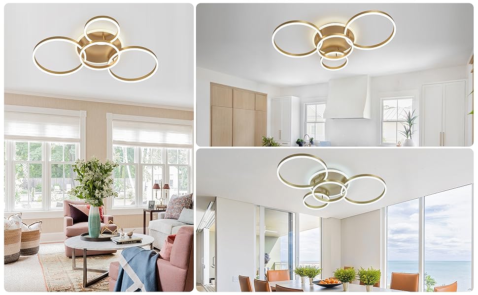 XGZL · LIGHTING 4-Rings Modern LED Ceiling Light Dimmable 39