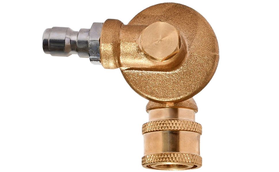 7 Angles Pressure Washer Pivoting Coupler Attachment 1/4