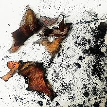 combustion test process 4 for orange coffee 100% mulberry silk scarf