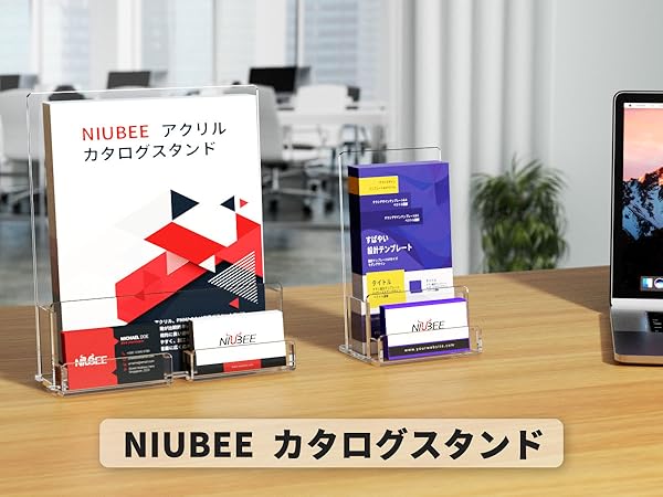 Amazon｜NIUBEE アクリル 透明 カタログ・POP広告スタンド A4縦