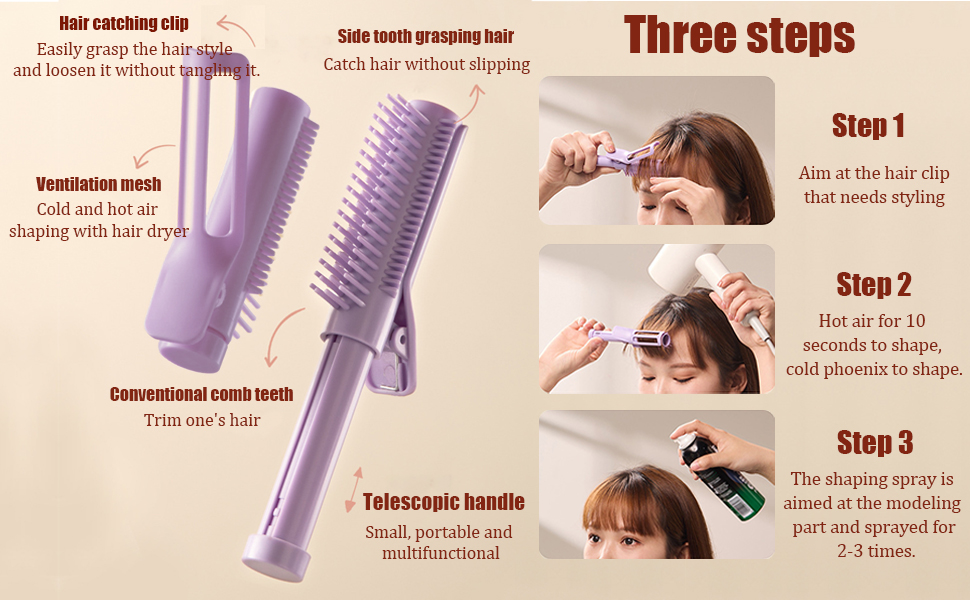 Curling Roll Comb for Curly Hair