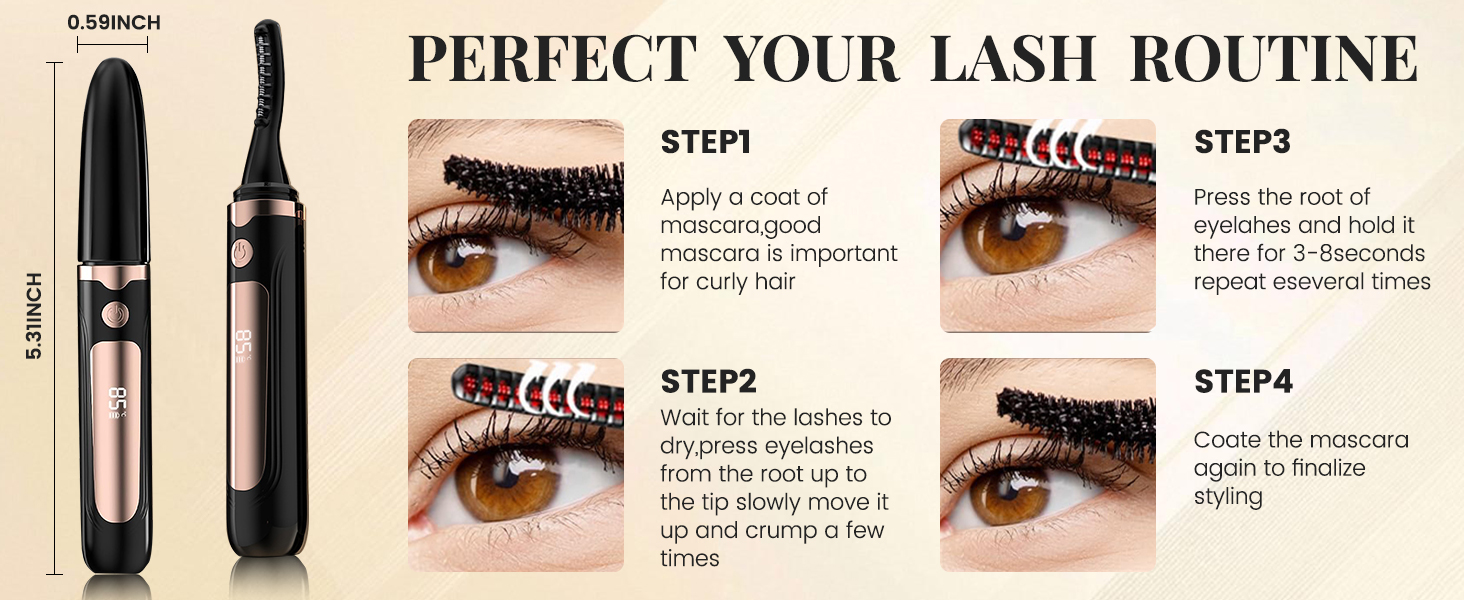 Eyelash heating clamp function introduction