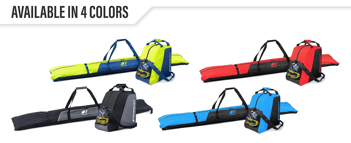 Tonesport Ski Bag and Boot Bag Combo Ski Bags for Air Travel