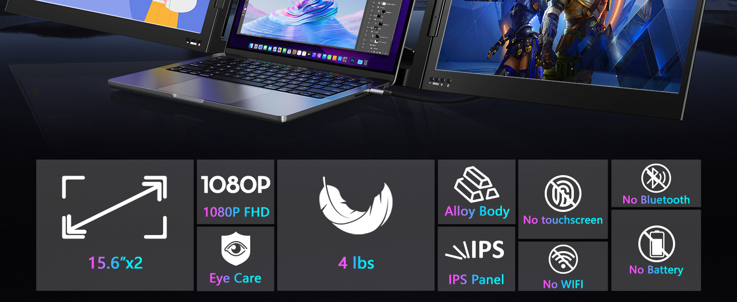 Laptop screen extender