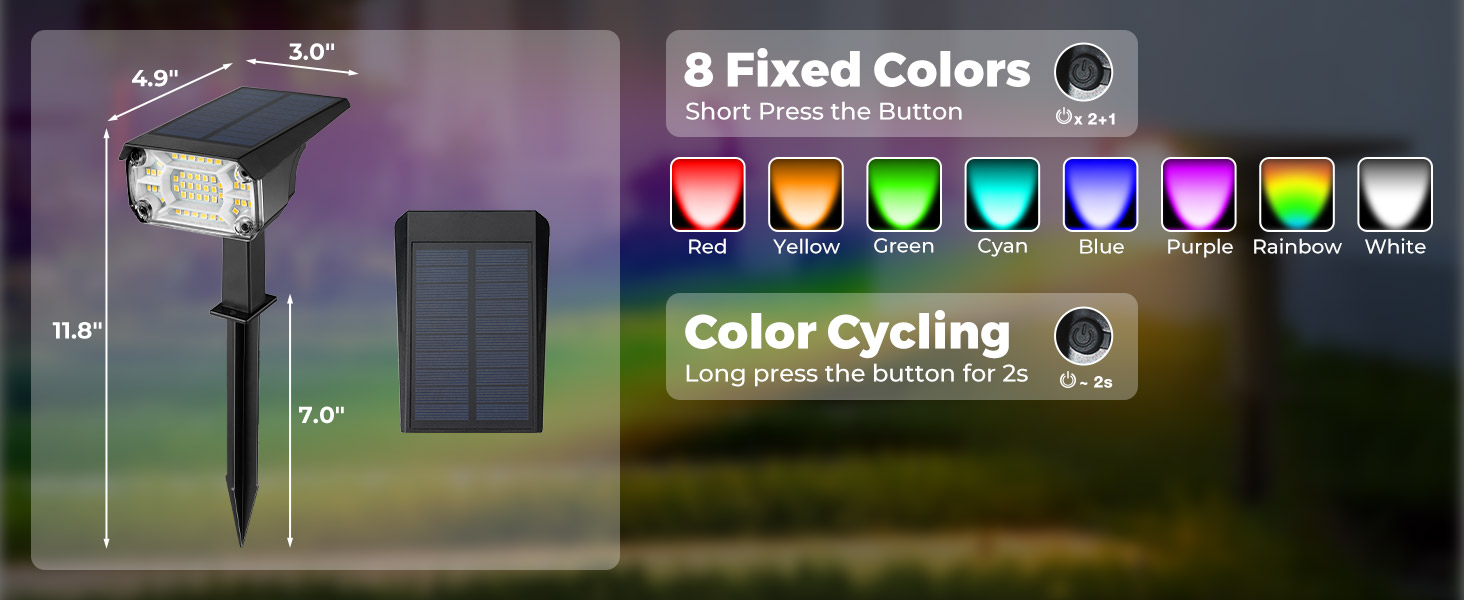 8 Fixed Colors