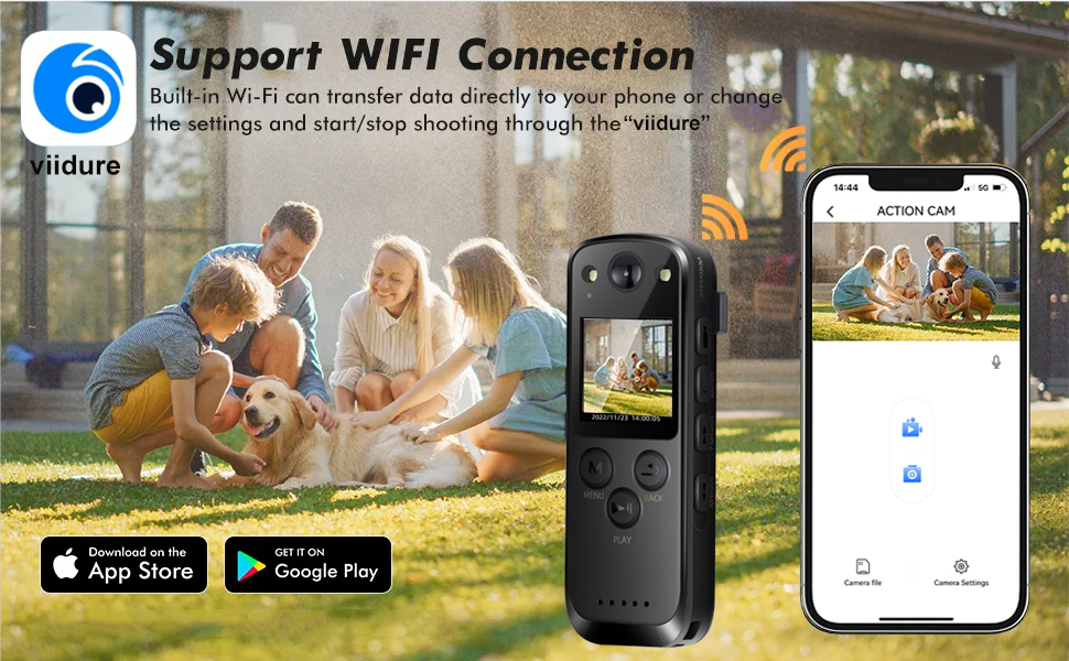 SRIKEKL A31 1080 Body Camera with Audio and Fill lights, WIFI Body Worn