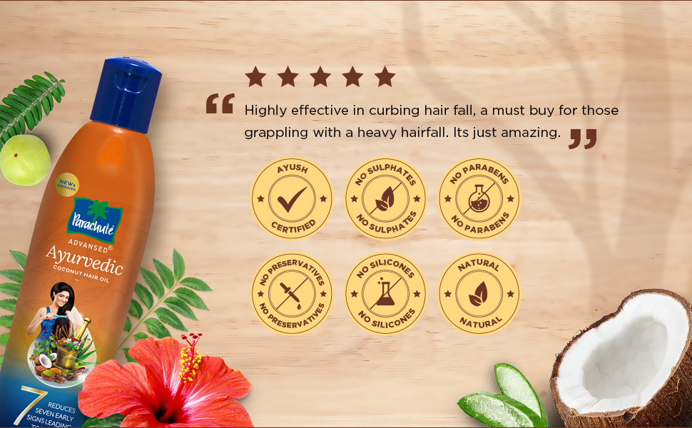 parachute ayuvedic hair oil